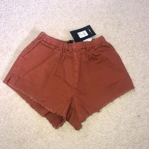 🧡NWT- rust denim stretchy shorts 🧡